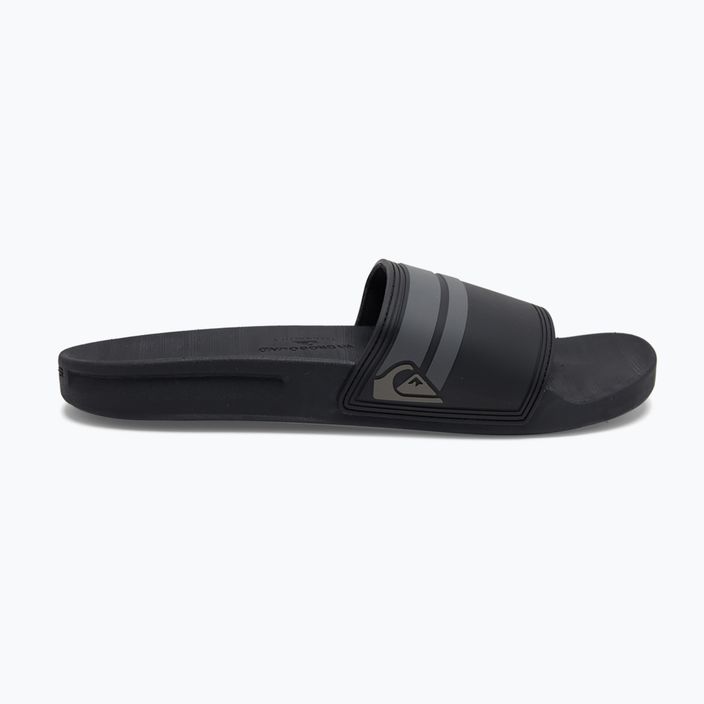 Men's flip-flops Quiksilver Rivi Slide black/black/grey 10