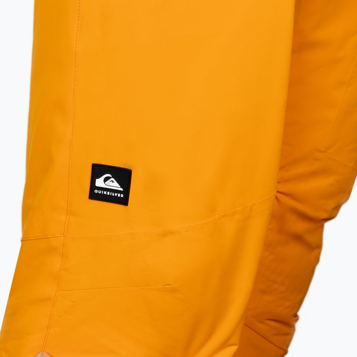 Men's Quiksilver Boundry orange snowboard trousers EQYTP03144 3