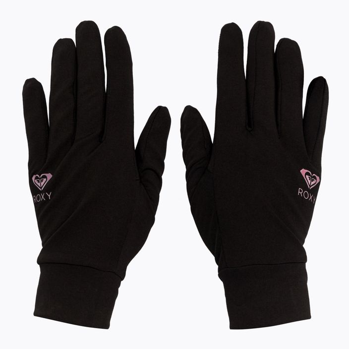 Women's snowboard gloves ROXY Hydrosmart Liner 2021 true black 2