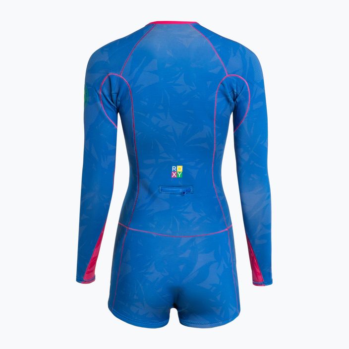 Women's wetsuit ROXY 1.5 Popsurf FZ LS SP QLCK 2021 blue 3