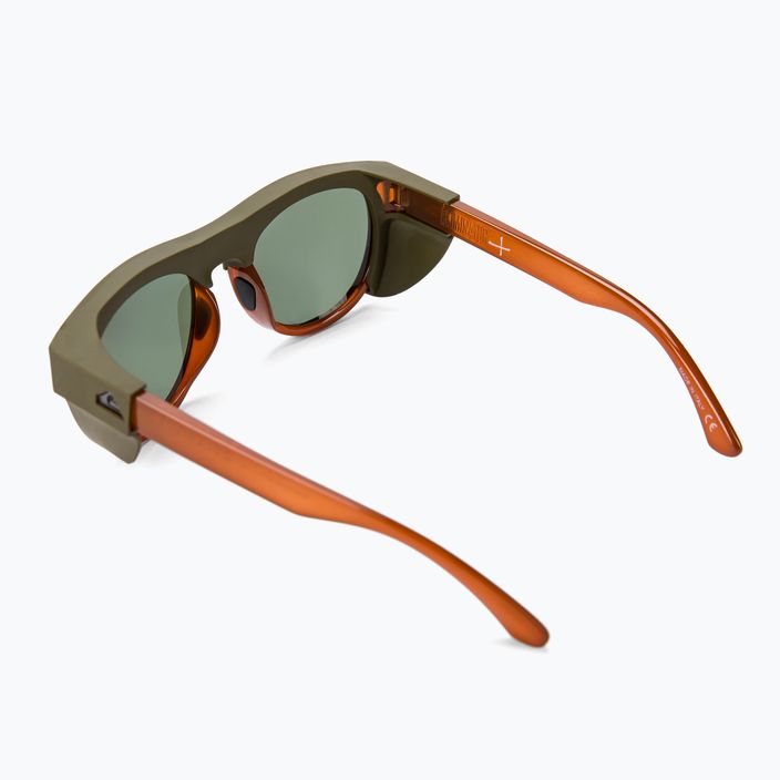Quiksilver Eliminator Polarized+ shiny crystal brown/green polarized sunglasses EQYEY03149-XCGP 2