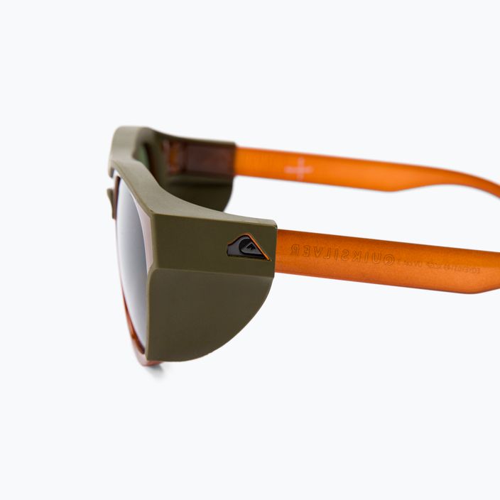 Quiksilver Eliminator Polarized+ shiny crystal brown/green polarized sunglasses EQYEY03149-XCGP 4