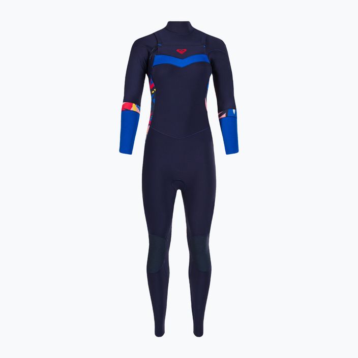 Women's wetsuit ROXY 4/3 Syncro FZ GBS 2021 navy nights/yacht blue 2