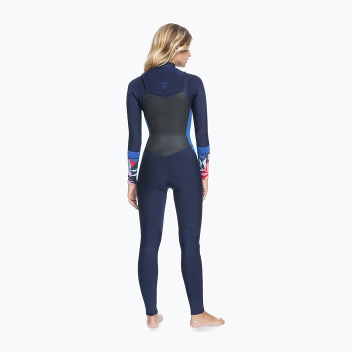 Women's wetsuit ROXY 4/3 Syncro FZ GBS 2021 navy nights/yacht blue 10
