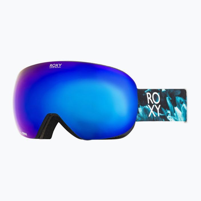 Women's snowboard goggles ROXY Popscreen Cluxe J 2021 true black akio/sonar ml revo blue 6