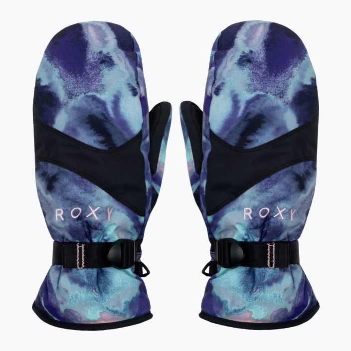 Women's snowboard gloves ROXY Jetty 2021 niebieski/fioletowo/różowo/czarny 2