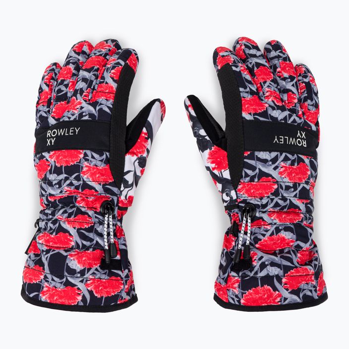 Women's snowboard gloves ROXY Cynthia Rowley 2021 true black/white/red 2