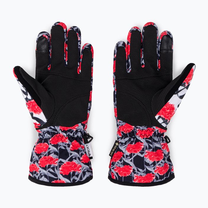 Women's snowboard gloves ROXY Cynthia Rowley 2021 true black/white/red 3