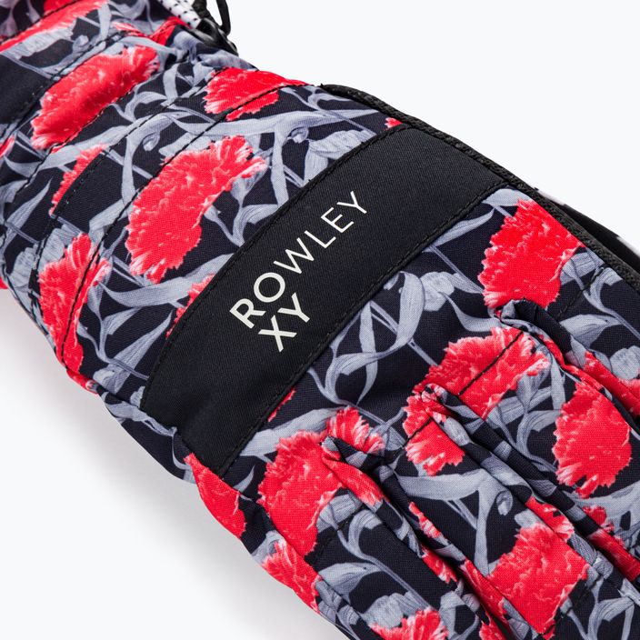 Women's snowboard gloves ROXY Cynthia Rowley 2021 true black/white/red 4