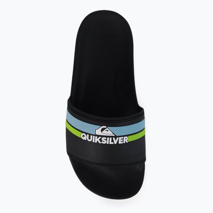 Children's flip-flops Quiksilver Rivi Slide black/orange/blue 6