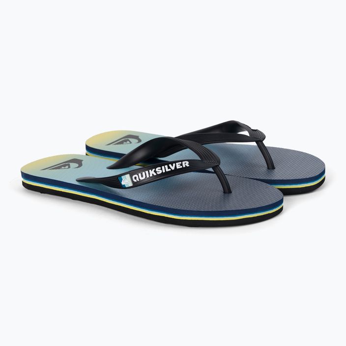 Men's flip flops Quiksilver Molokai Newwave black/blue/blue 5