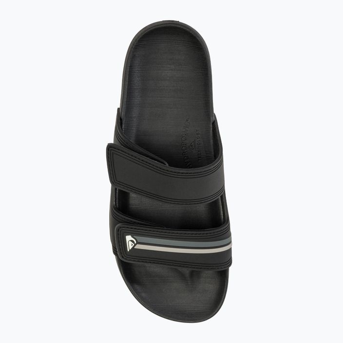 Quiksilver Rivi Double Adjust men's slides black/grey/black 5