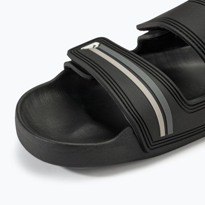 Quiksilver Rivi Double Adjust men's slides black/grey/black 7