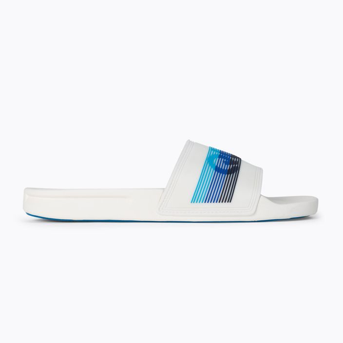 Men's flip-flops Quiksilver Rivi Wordmark Slide white/white/blue 2