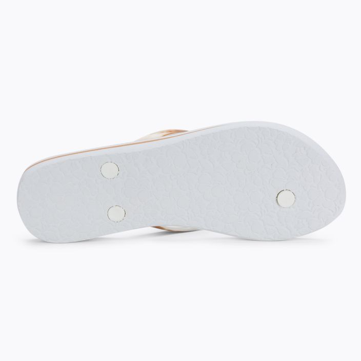 Women's flip flops ROXY Portofino III 2021 beige/white 4