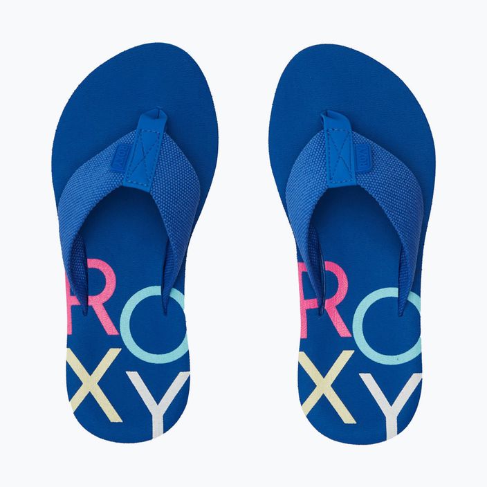 Women's flip flops ROXY Coastin Print 2021 bacha blue 3