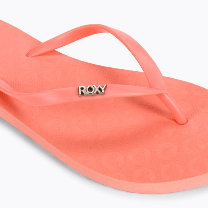 Women's flip flops ROXY Viva IV 2021 hot coral 7