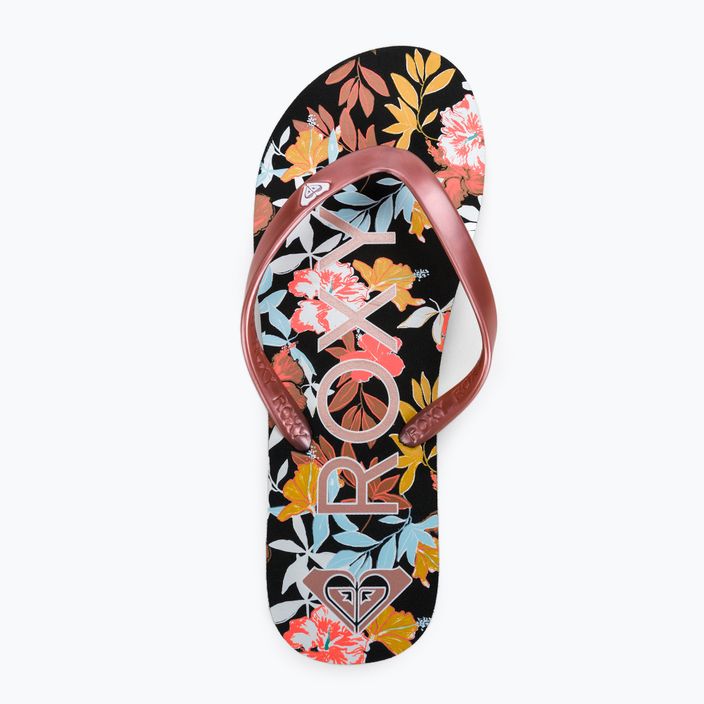 Women's flip flops ROXY Tahiti VII 2021 black/pink 6