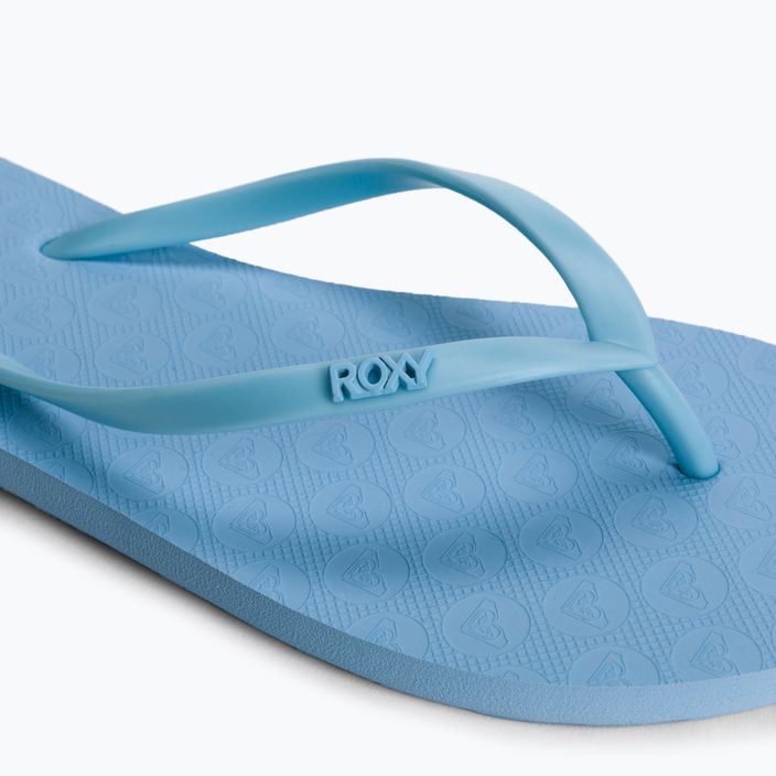Women's flip flops ROXY Viva IV 2021 light blue 7
