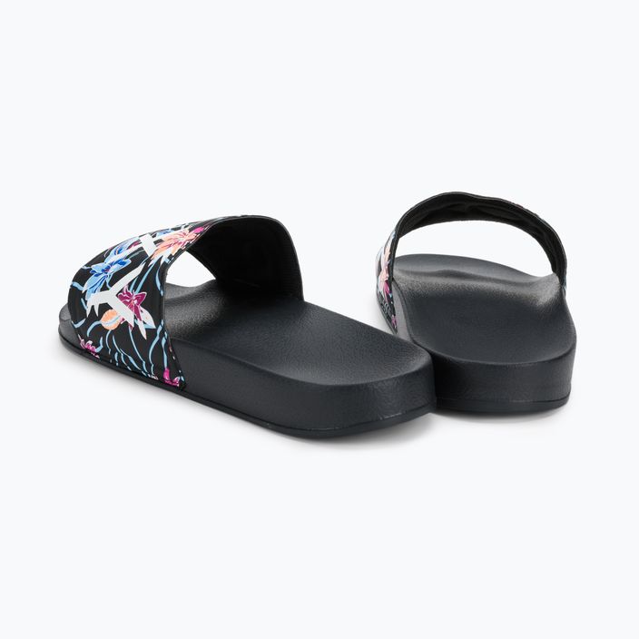 Women's flip-flops ROXY Slippy II 2021 black/azela pink 3