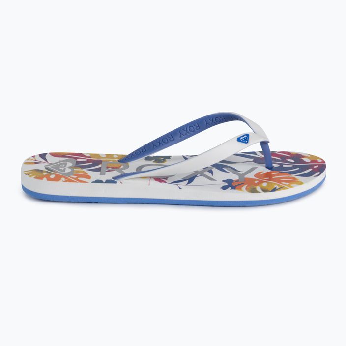 Women's flip flops ROXY Tahiti VII 2021 white/blue/white 2
