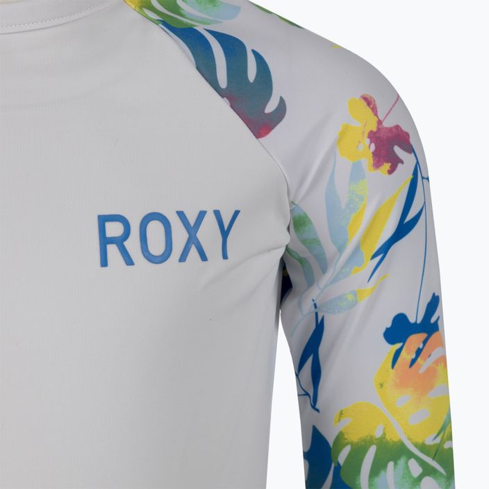 Children's swimming T-shirt ROXY Printed 2021 bright white/surf trippin 3