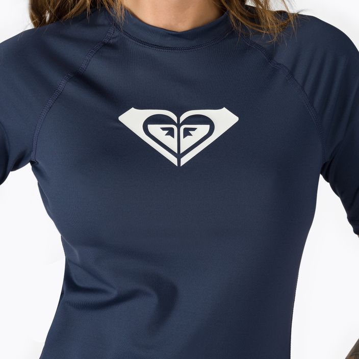 Women's swimming T-shirt ROXY Whole Hearted 2021 mood indigo 5