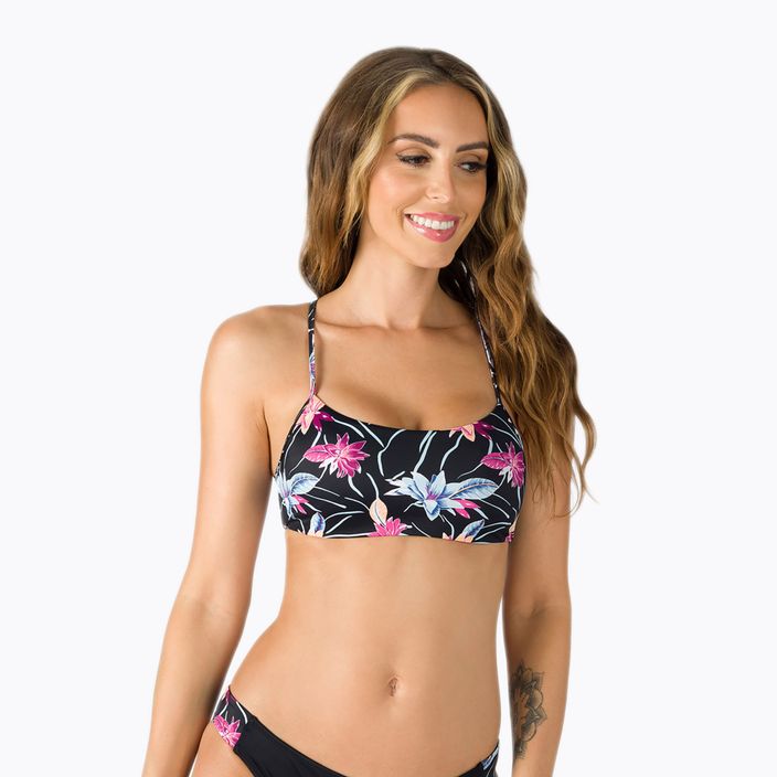 Swimsuit top ROXY Active Bralette 2021 anthracite/floral flow