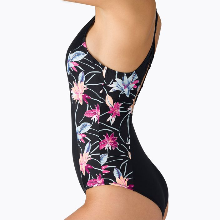 Ladies' one-piece swimsuit ROXY Active 2021 anthracite/floral flow 4