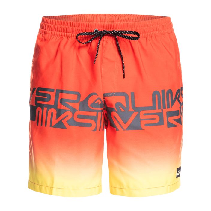Quiksilver men's swim shorts Word block 17" orange EQYJV03859-KVJ6 2