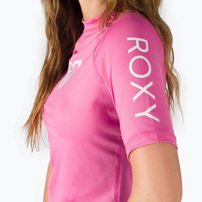 Women's swimming T-shirt ROXY Whole Hearted 2021 pink 5