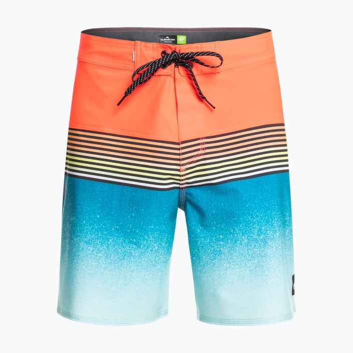Quiksilver Surfsilk Panel 18" men's swim shorts orange-blue EQYBS04658-MKZ6