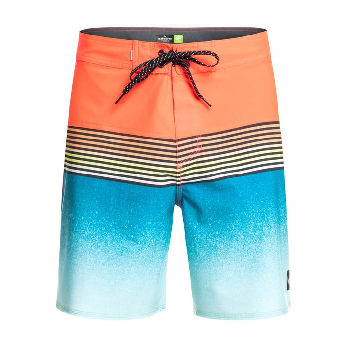 Quiksilver Surfsilk Panel 18" men's swim shorts orange-blue EQYBS04658-MKZ6 2