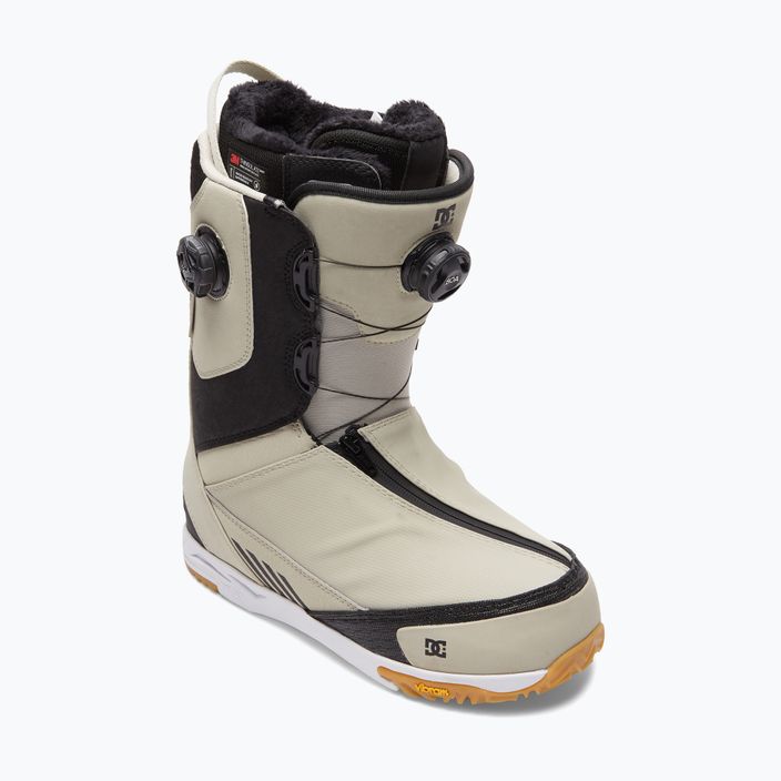 Men's snowboard boots DC Transcend off white/gum 10