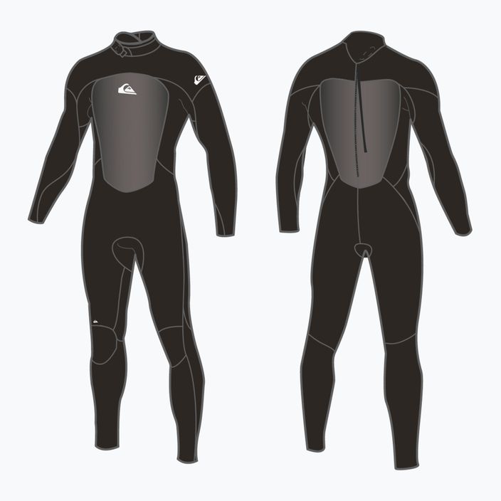 Quiksilver men's 5/4/3 Prologue wetsuit black EQYW103174