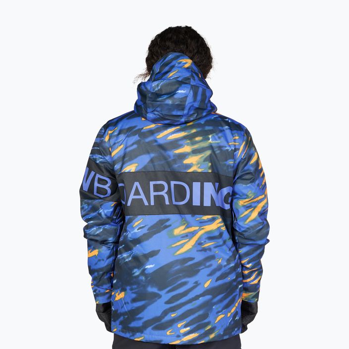 Men's snowboard jacket DC Propaganda angled tie dye royal blue 3