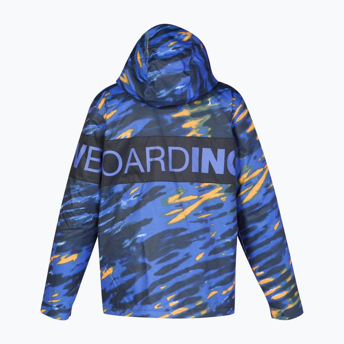 Men's snowboard jacket DC Propaganda angled tie dye royal blue 10