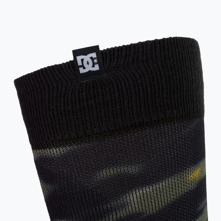 Men's snowboard socks DC Sanctioned angled tie dye ivy green 3