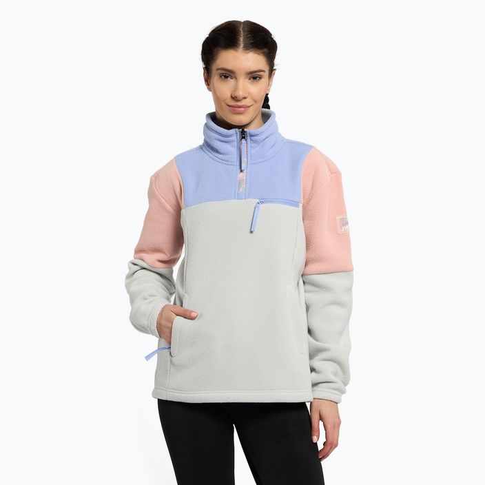 Women's snowboard sweatshirt ROXY Chloe Kim Layer 2021 heather grey