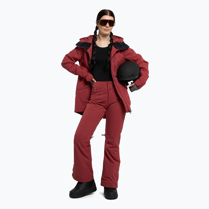 Women's snowboard trousers ROXY Diversion 2021 brick red 2
