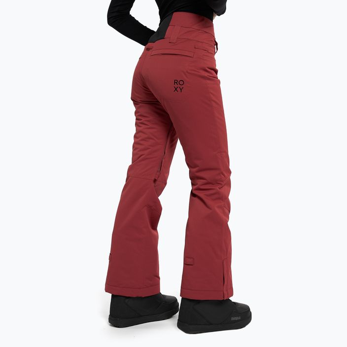 Women's snowboard trousers ROXY Diversion 2021 brick red 3