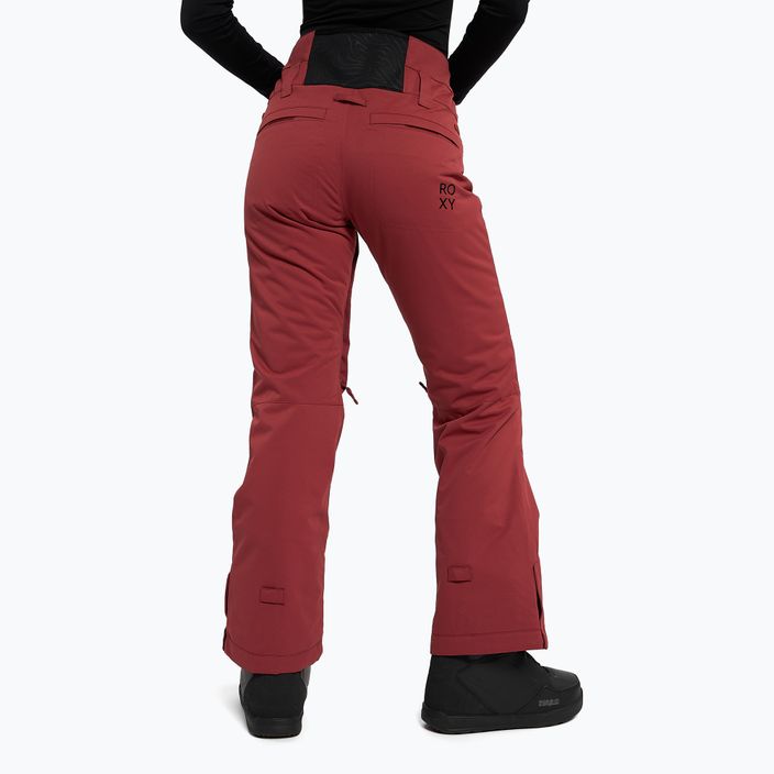 Women's snowboard trousers ROXY Diversion 2021 brick red 4