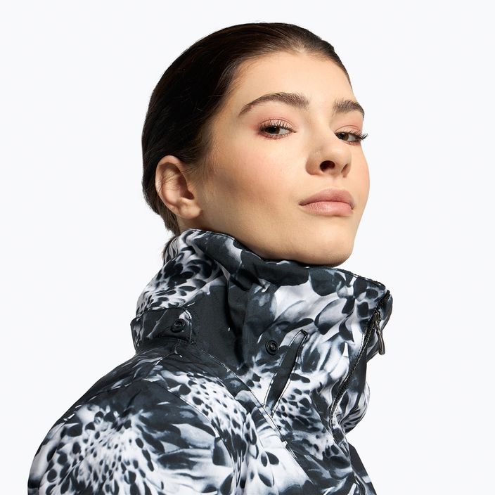 Women's snowboard jacket ROXY Jet Ski Premium 2021 true black future flower 8