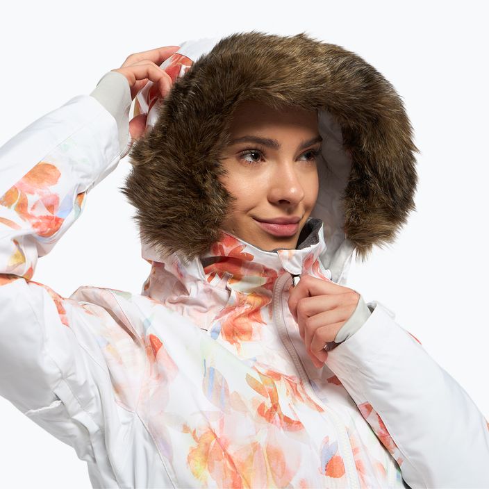 Women's snowboard jacket ROXY Jet Ski Premium 2021 bright white tenderness 5