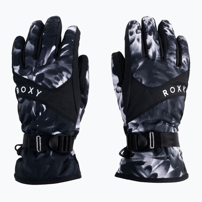Women's snowboard gloves ROXY Jetty 2021 true black future flower 3
