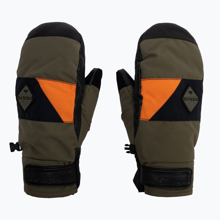 Quiksilver Squad Mitt Green EQYHN03161 Snowboard Gloves 2