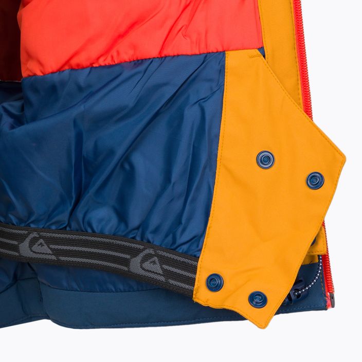 Quiksilver Kai Jones Ambition children's snowboard jacket orange and navy EQBTJ03169 9