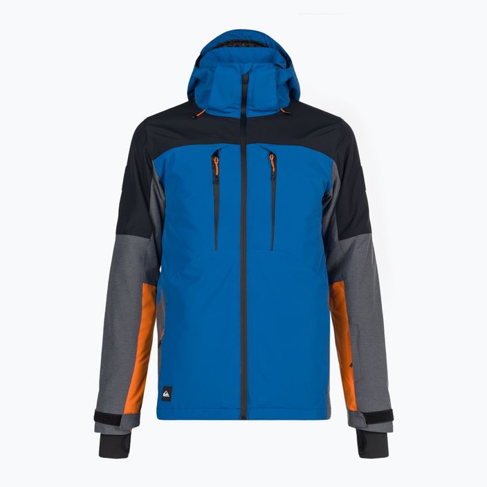 Quiksilver Mission Plus men's snowboard jacket black-blue EQYTJ03371