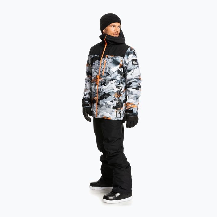 Quiksilver Morton men's snowboard jacket black and white EQYTJ03375 2