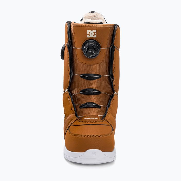 Women's snowboard boots DC Lotus choco brown/off white 3